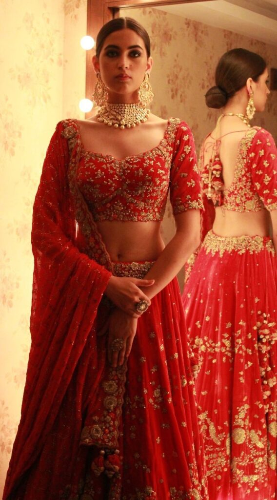 Semi-Stitched Women Party and Wedding Wear Most Gorgeous Lehenga