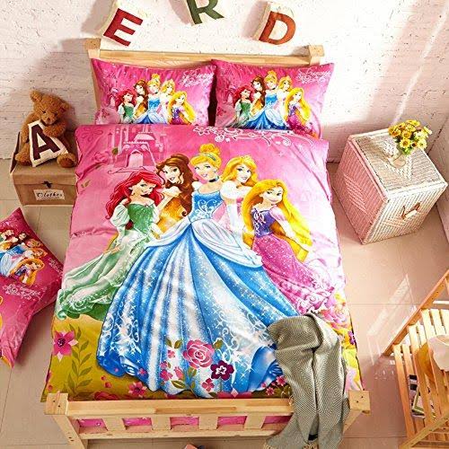 Vintage Disney Princess Cotton Rich Full Sheet Set Sleeping Beauty Franco MB009R 