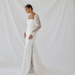 Silk Crepe Wedding Dress