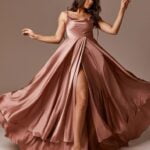 Rose Gold Silky Dress