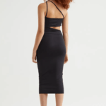 Black dress with cutout sides