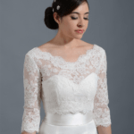 Wedding Dress With Lace Bolero