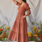 Summer Cocktail Dress With Sleeves