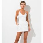 Satin White Dress Mini