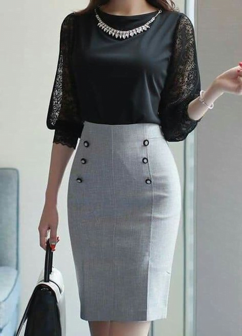 Which are the most appropriate skirt length to wear for work? - Quora